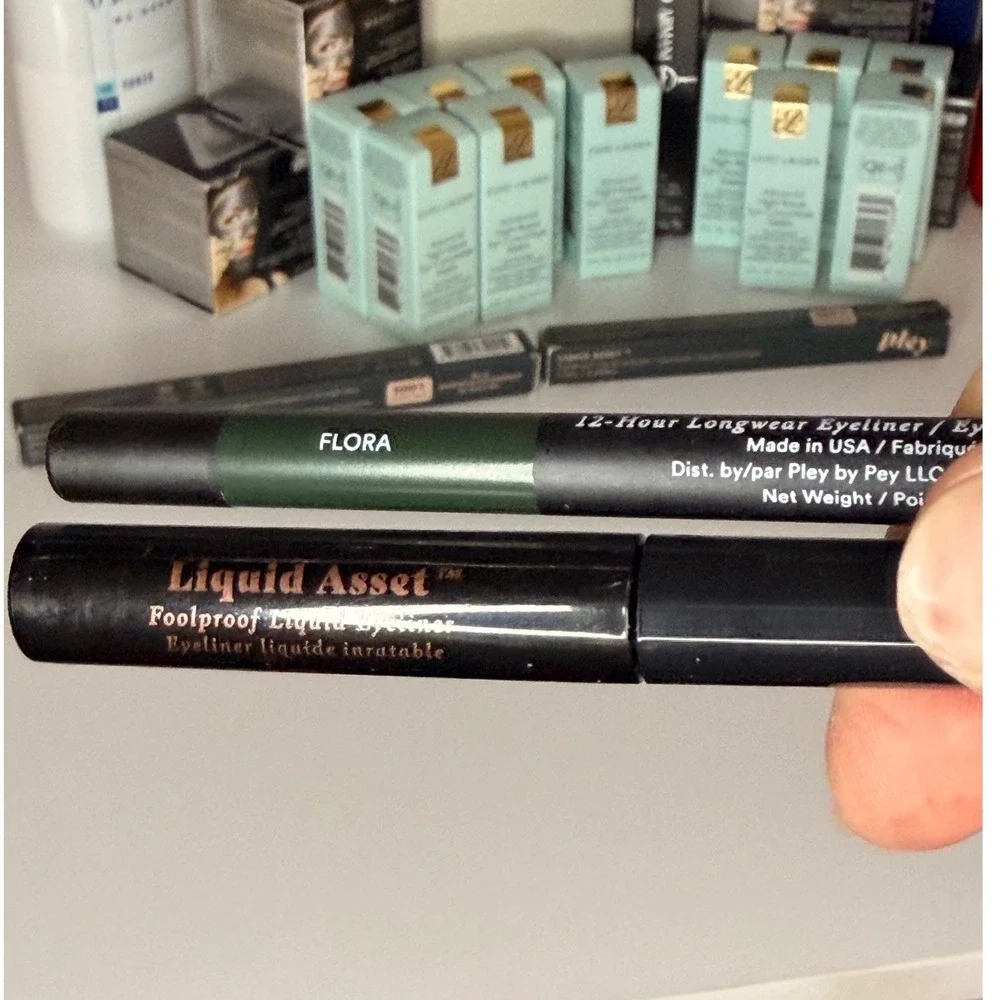 Pley Beauty Eyeliner Set Let It Linger Flora & Liquid Asset and Wine Not NIB
